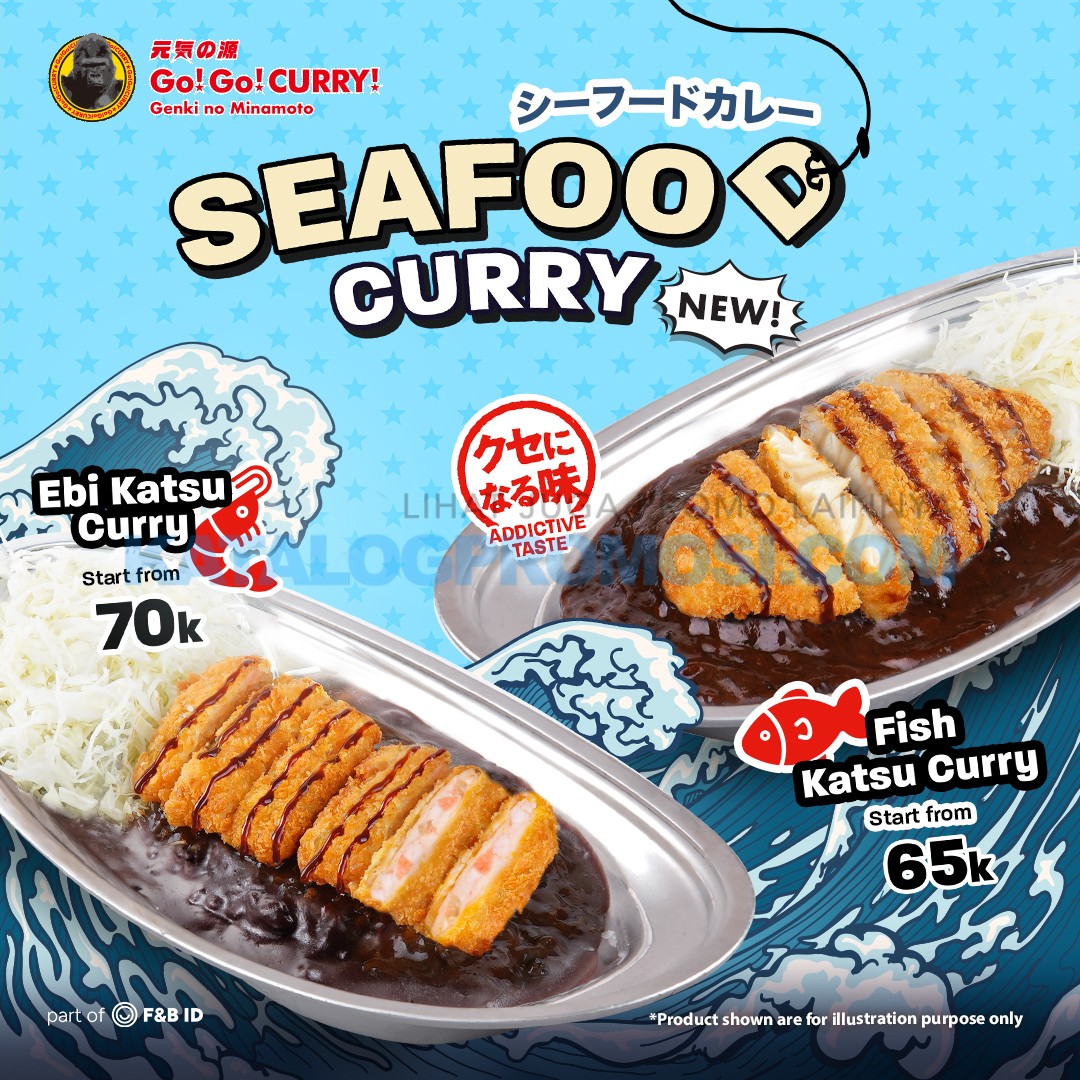 Promo MENU BARU GO! GO! CURRY - Seafood Curry, Menu BARU yang bikin menyantap #CurryPalingJuara autentik Kota Kanazawa