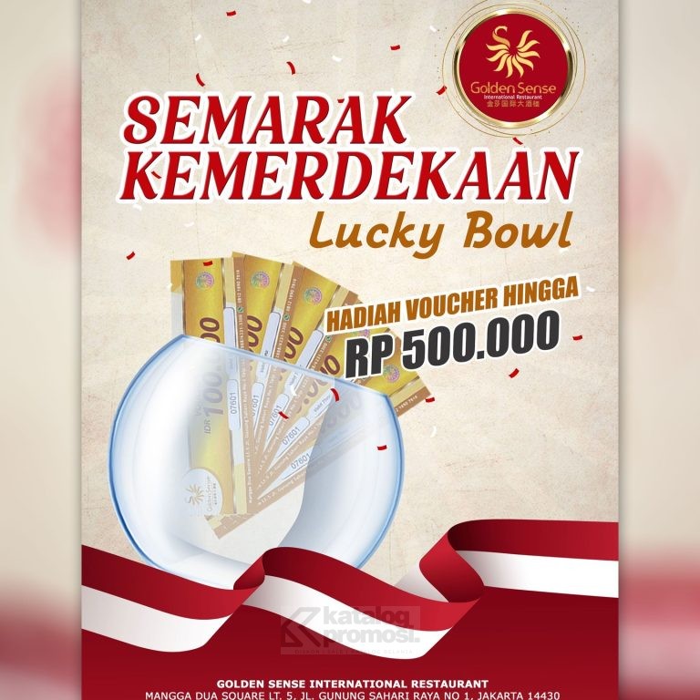 Promo Golden Sense Spesial Kemerdekaan RI ke-79 Dapatkan Hadiah cashback voucher hingga Rp500.000!!