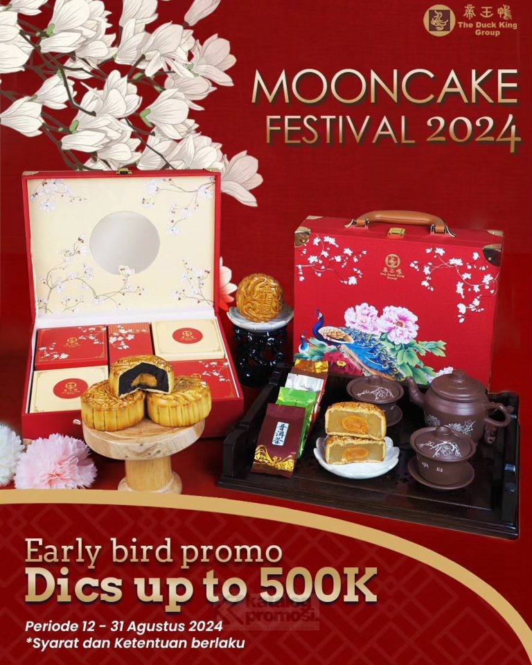 Promo THE DUCK KING Mooncake Hamper Discount up to Rp. 500.000 berlaku sd tanggal 31 Agustus 2024