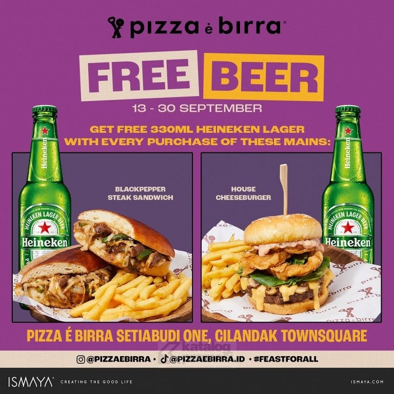 Promo SeptemBEER di Pizza e Birra Gratis Beer & Diskon Beer Bucket!