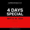 Promo URBAN & CO 4 DAYS SPECIAL BIG SALE