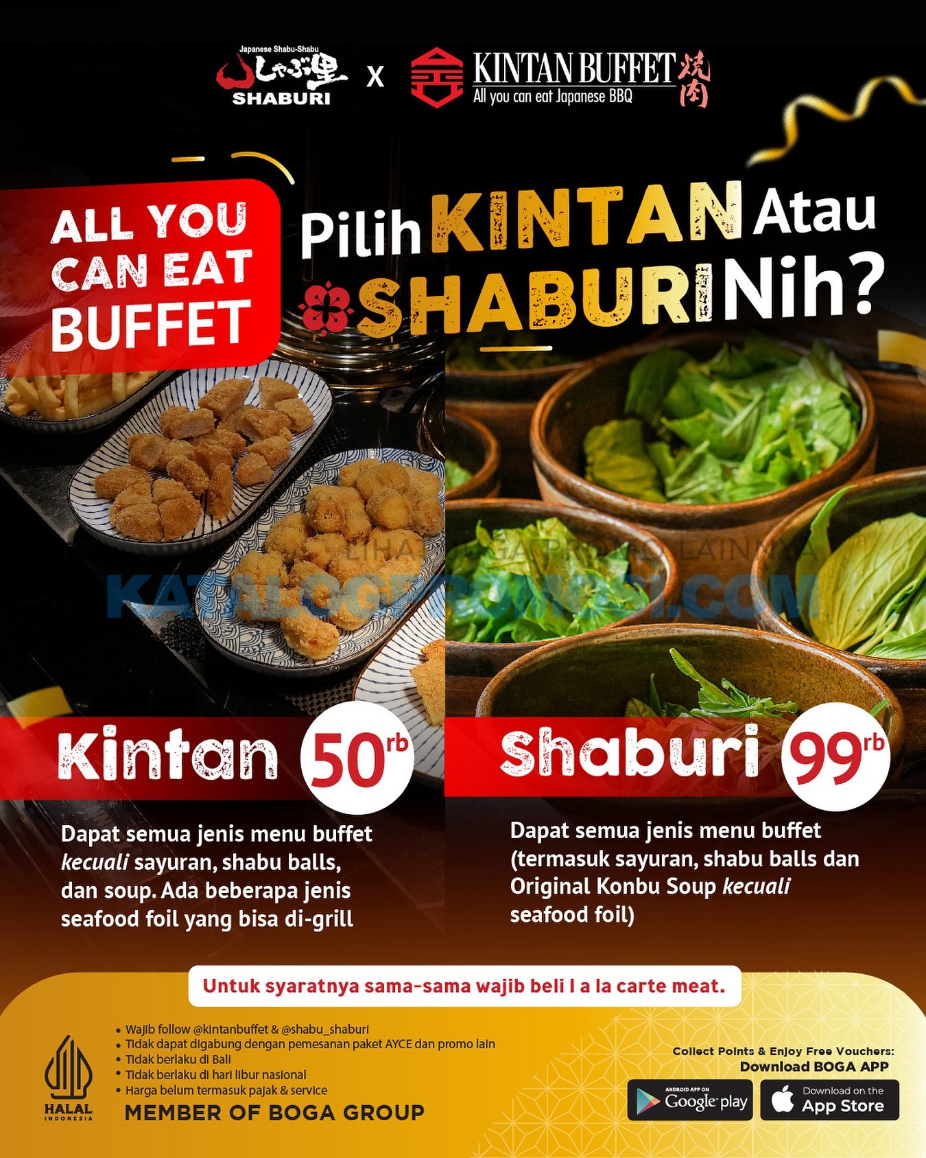 Promo KINTAN BUFFET & SHABURI All You Can Eat Buffet mulai Rp. 50RIBU