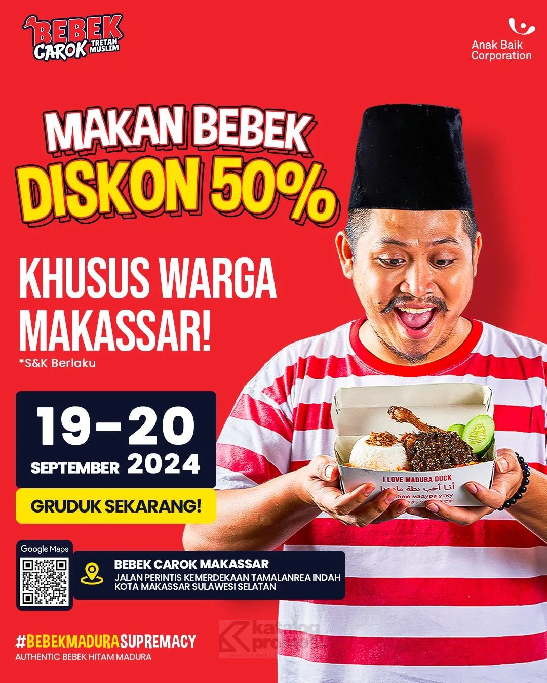 Promo BEBEK CAROK MAKASSAR DISKON HINGGA 50%