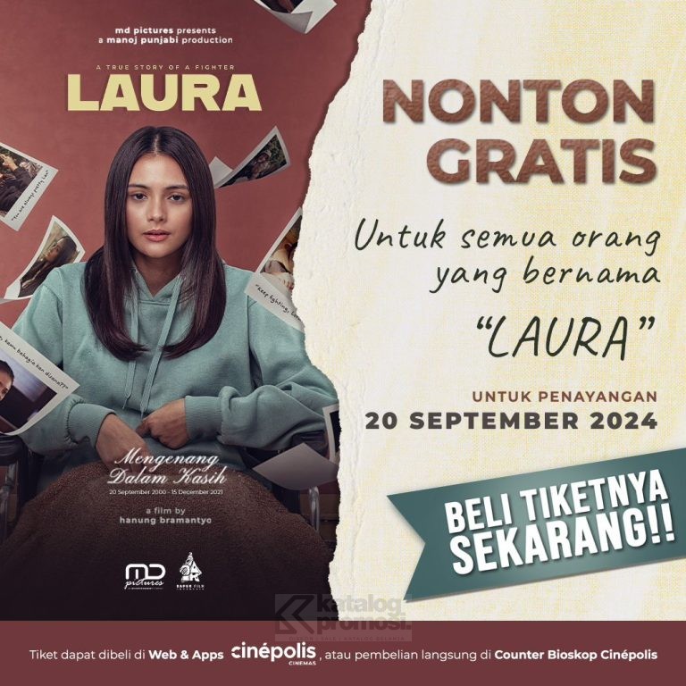 Punya Unsur Nama Laura ? Ada Promo Gratis Nonton Film Laura di Cinepolis