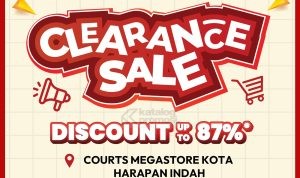 Promo Erafone Clearance Sale di COURTS Megastore Kota Harapan Indah - DISKON HINGGA 87%*