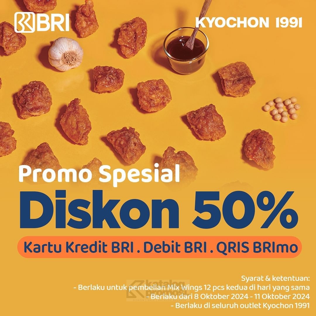 Promo KYOCHON SPESIAL BRI – DISKON 50% untuk MIX WINGS*