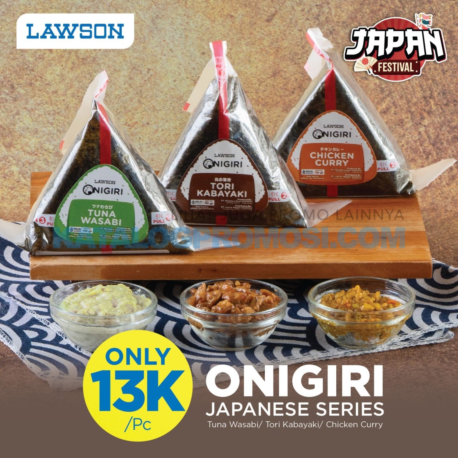 Promo LAWSON Onigiri Japan Series Only 13K/ Pcs*