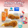 PROMO MCDONALDS BELI 2 PAKET PANAS 1 GRATIS Plush Bag Tag Hello Kitty berlaku hanya di tanggal 30 Agustus 2024