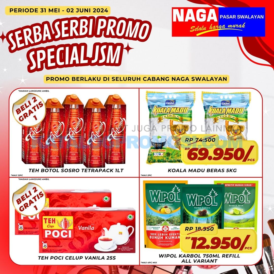 Promo JSM Naga Swalayan Weekend 31 Mei – 02 Juni 2024 • SoPasti.Com