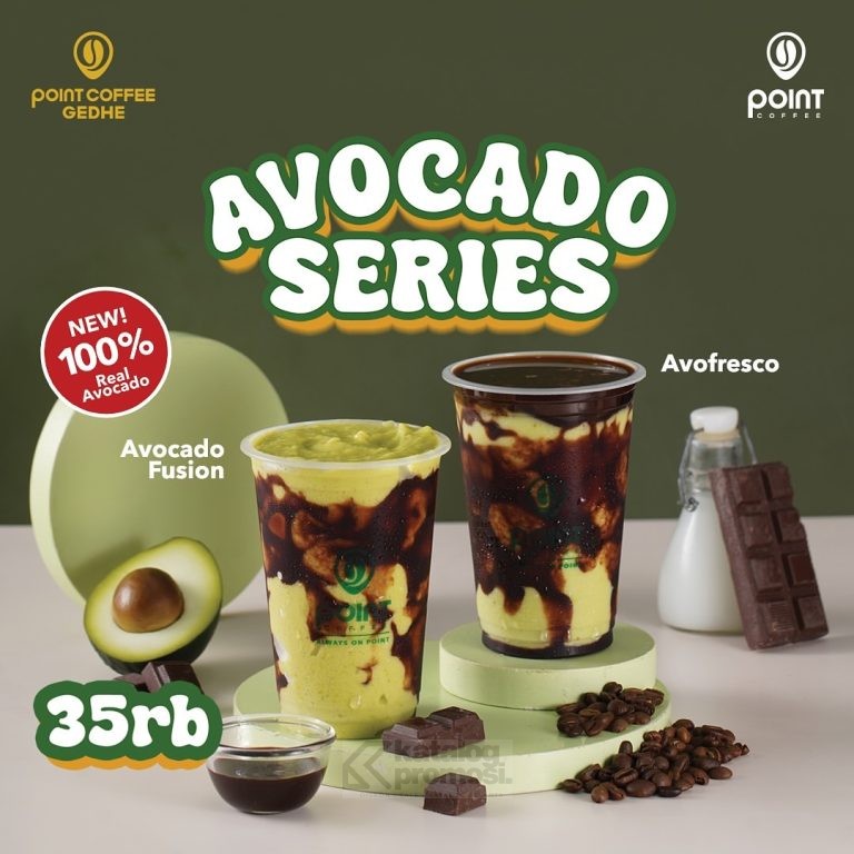 Promo POINT COFFEE Avocado Series Harga Spesial cuma Rp. 35RIBU