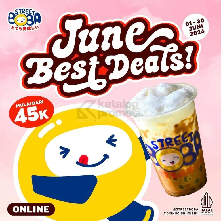 Promo STREET BOBA DEALS OF THE MONTH - PAKET 2 MINUMAN mulai Rp. 45RIBUAN