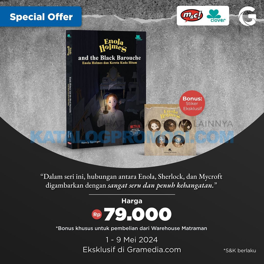special_offer_buku_enola_holmes_kereta_kuda_bookstore_gramedia_diskon.jpg