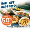 Promo THAI STREET DISCOUNT 50% off ALL menu items berlaku hanya 4 hari, mulai tanggal 09-12 Mei 2024