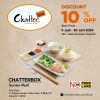 Promo Chatterbox Discount 20% off di outlet Grand Tropic Suites Hotel berlaku tanggal 05-30 Juni 2024