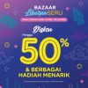 BAZAAR LIBURAN SERU di Stasiun Woosh! Halim mulai dari 23 Mei hingga 23 Juli 2024! Dapatkan diskon hingga 50% dan berbagai hadiah menarik lainnya.