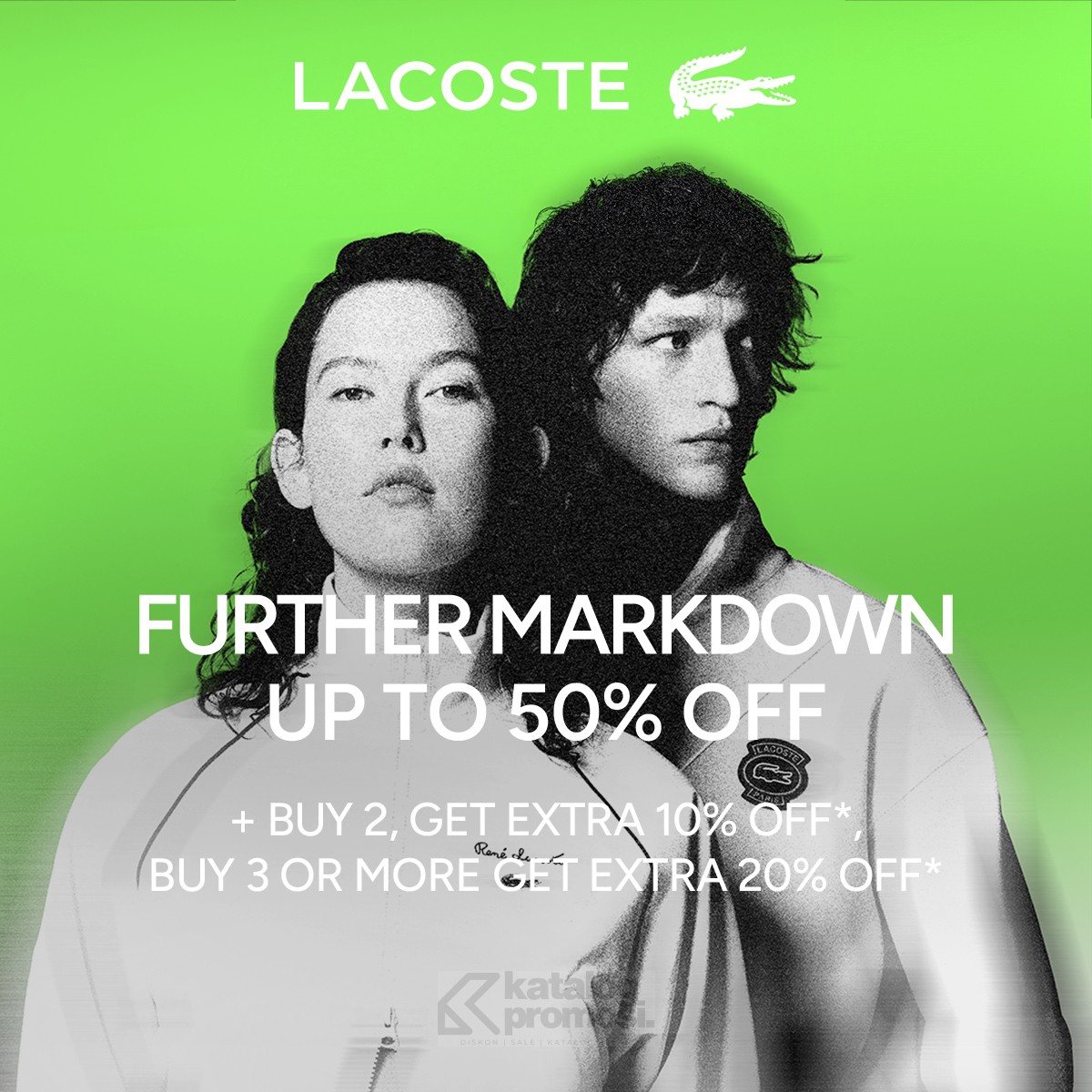 PROMO LACOSTE FURTHER MARKDOWN SALE Up To 50% OFF*