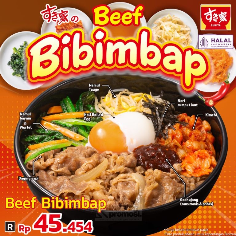 HARI KEMBALI! SUKIYA Beef Bibimbap