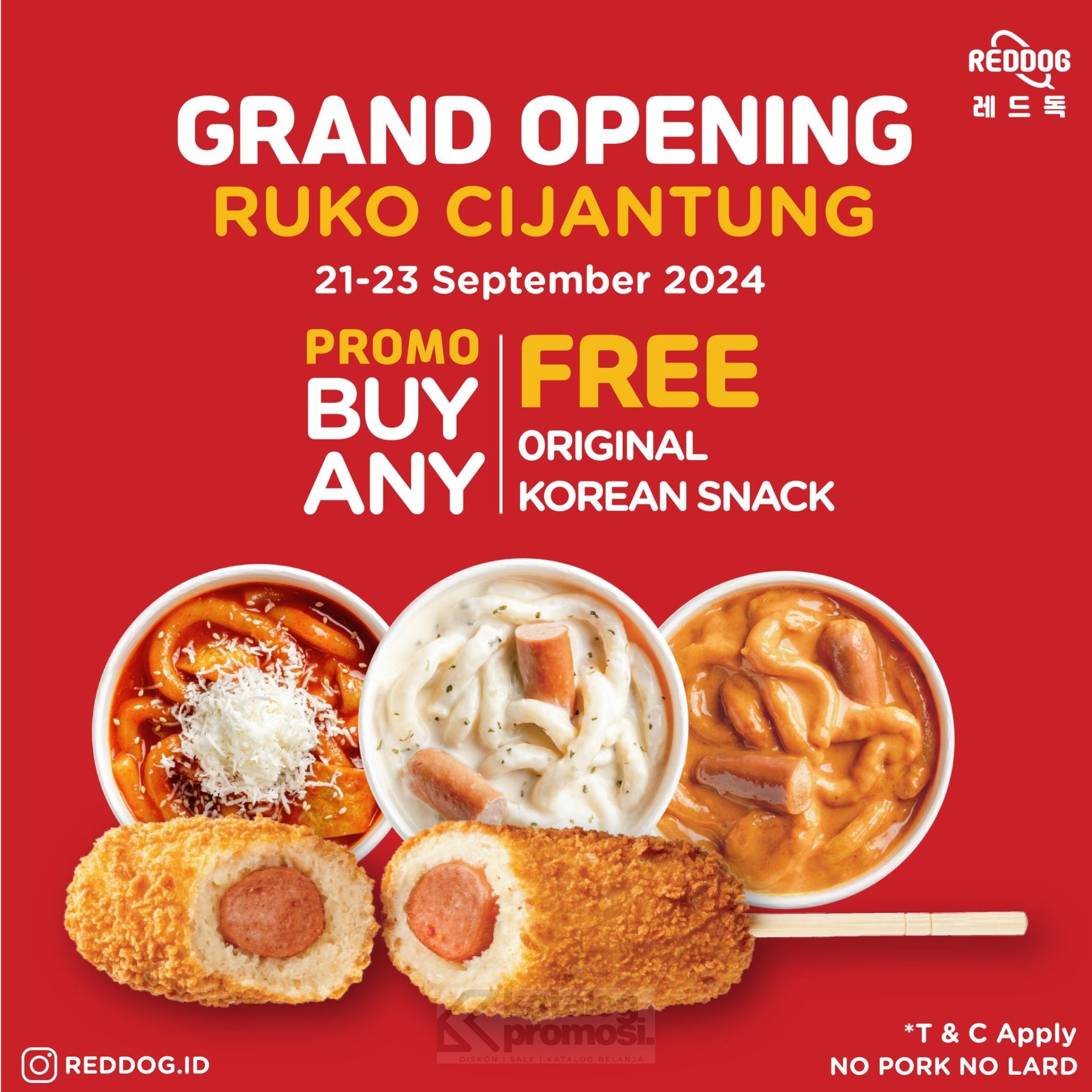 Promo Grand Opening Red Dog Universitas Pelita Harapan Beli 1 Gratis 1