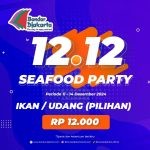 Promo Bandar Djakarta 12.12 Beli 1 Ekor Ikan Hanya Rp. 12.000!