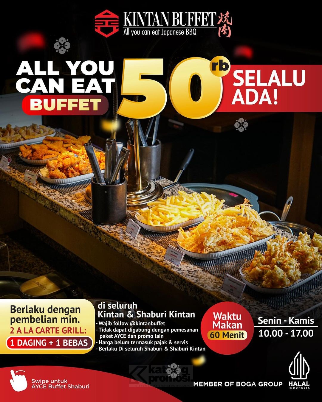 Promo KINTAN BUFFET & SHABURI All You Can Eat Buffet Mulai Rp. 50RIBU