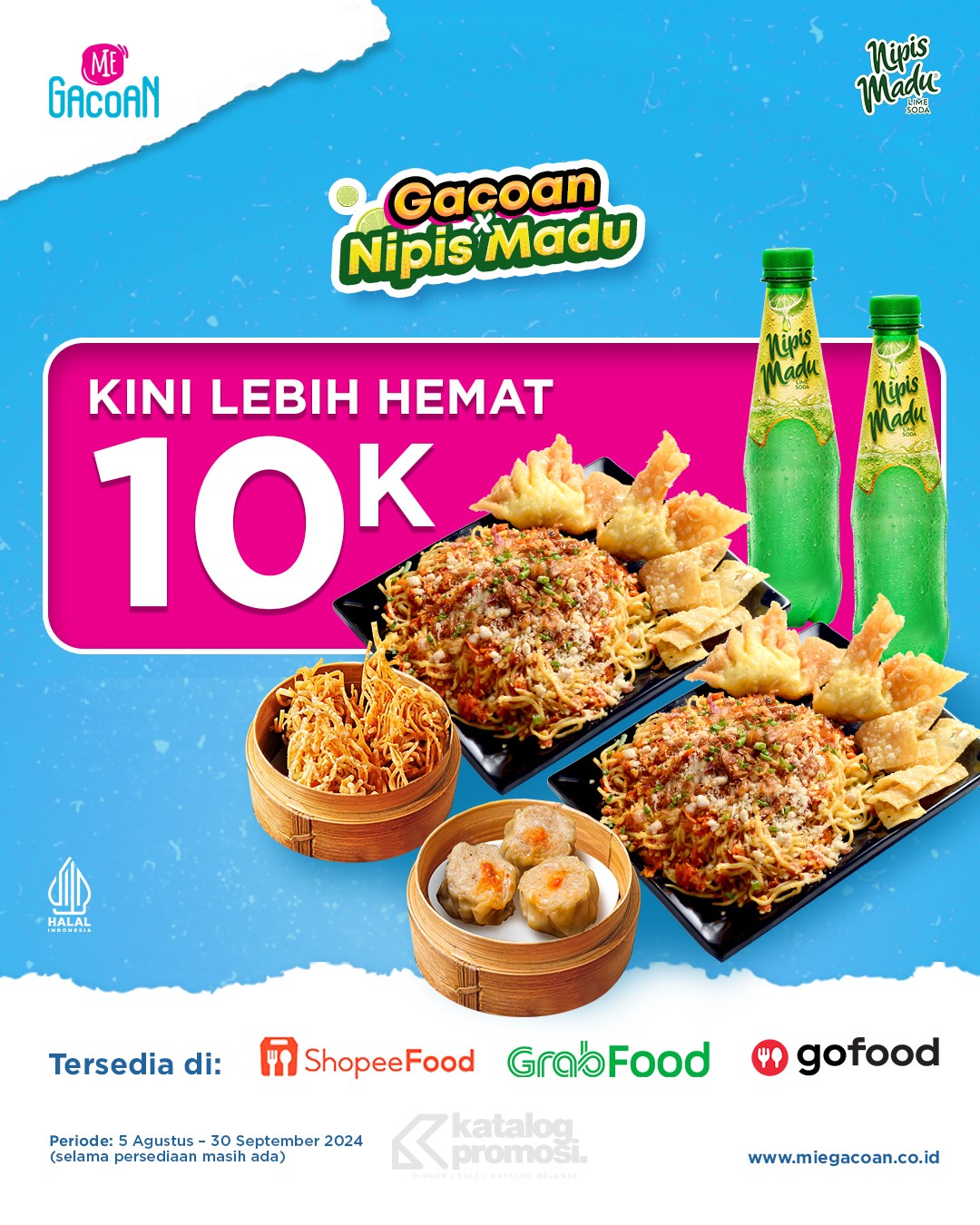 PROMO MIE GACOAN X NIPIS MADU PAKET HEMAT KHUSUS ONLINE DELIVERY