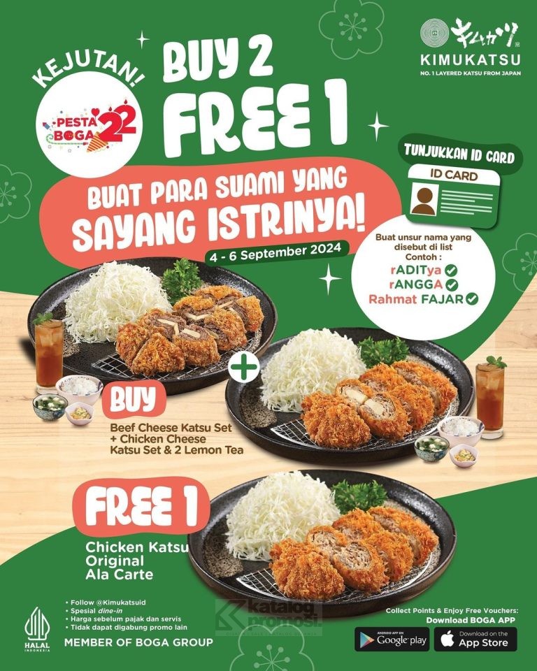 Promo Kimukatsu Buy 2 Free 1 untuk Suami yang Sayang Istri!