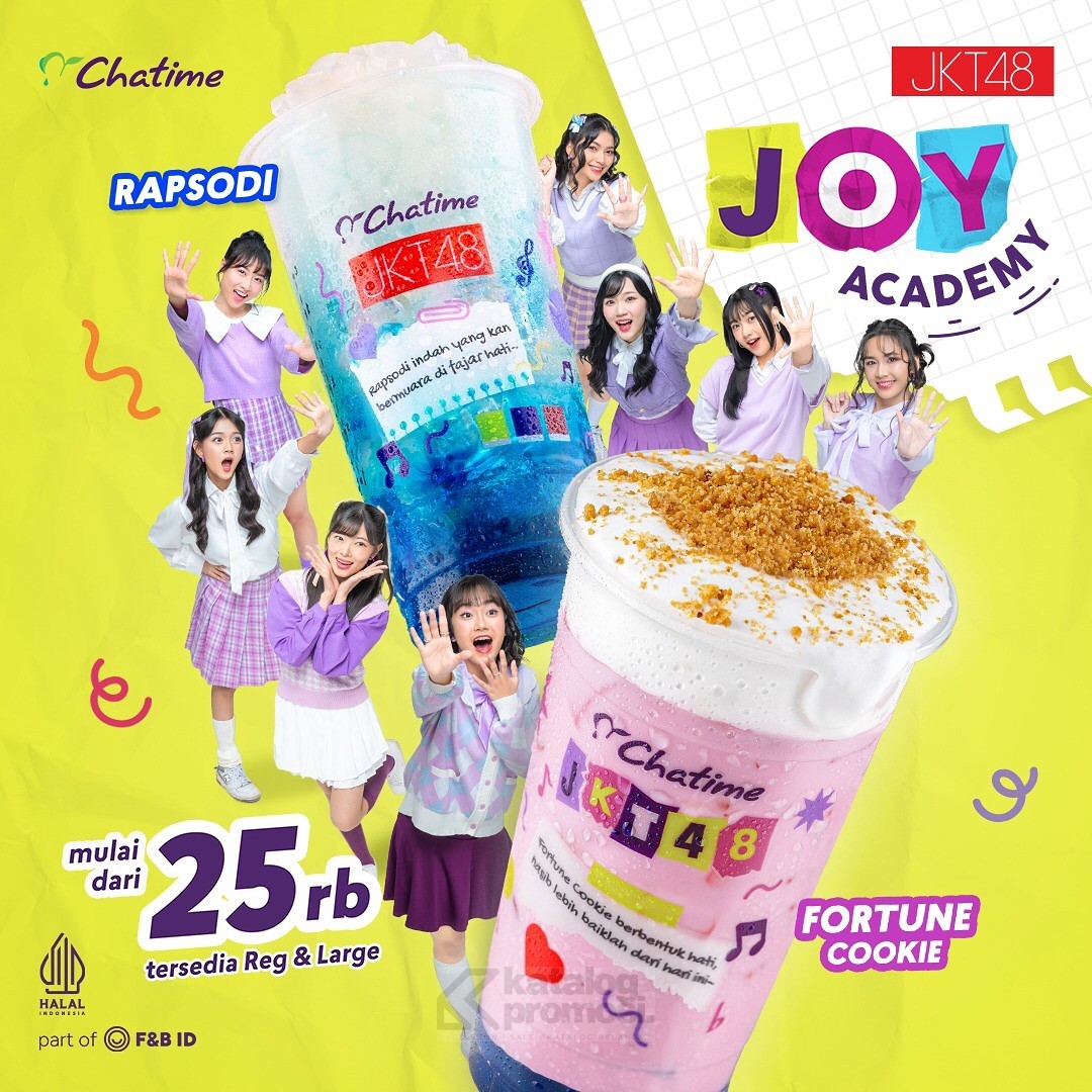 Promo CHATIME x JKT48 MINUMAN BARU mulai Rp 25RIBUAN AJA