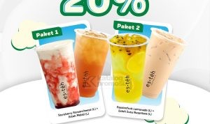 Promo Esteh Indonesia GoFood Diskon 20% untuk Paket 2 Minuman Favorit*