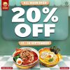 PROMO GOLDEN LAMIAN DISCOUNT 20% OFF ALL MAIN DISH