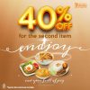 Promo Endjoy Heavenly Wang! Dapatkan Diskon 40% dan GRATIS Pancake Durian*