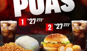 Promo KFC JAGOAN PUAS - PAKET AYAM atau BURGER cuma Rp. 27RIBUAN*