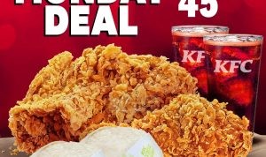 Promo KFC MONDAY DEAL! PAKET MAKAN BERDUA hanya Rp. 45.455*