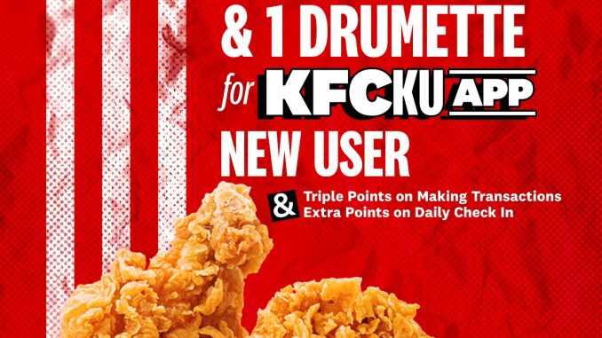 Promo KFC Gratis 1 Wingette & 1 Drummette dengan Aplikasi KFCku 1