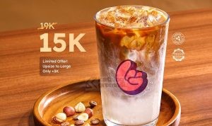 Promo Kopi Janji Jiwa Harga Spesial Kopi Susu Hazelnut cuma Rp. 15K