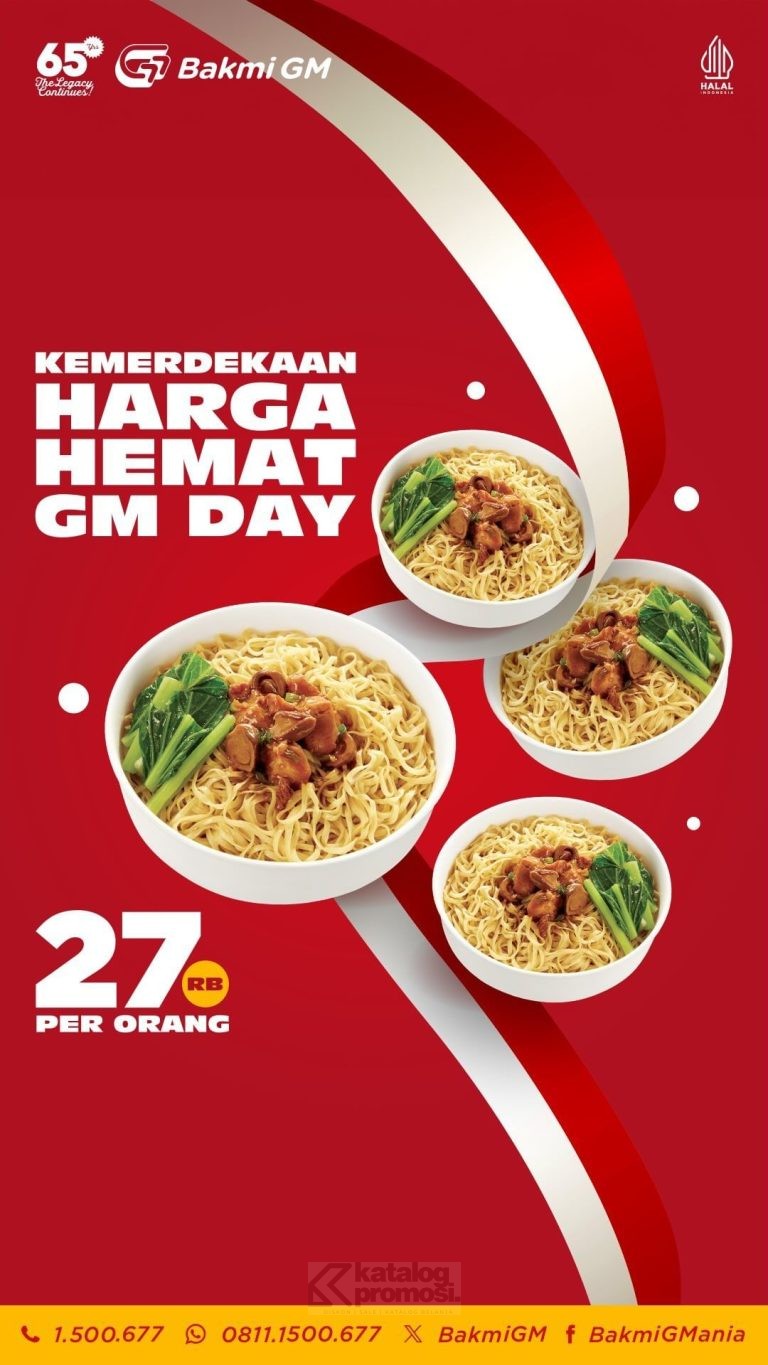 Promo BAKMI GM DAY - MAKAN HEMAT BER-4 HANYA Rp. 27RIBU per ORANG