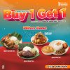 Promo HEAVENLY WANG Dinner Meal Deal BELI 1 GRATIS 1  berlaku Senin-Jumat mulai pk. 18.00-21.00