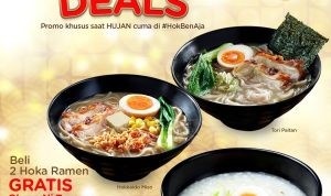 Promo HokBen Rainy Day Deals: Free Okayu Ni Tamago Saat Hujan