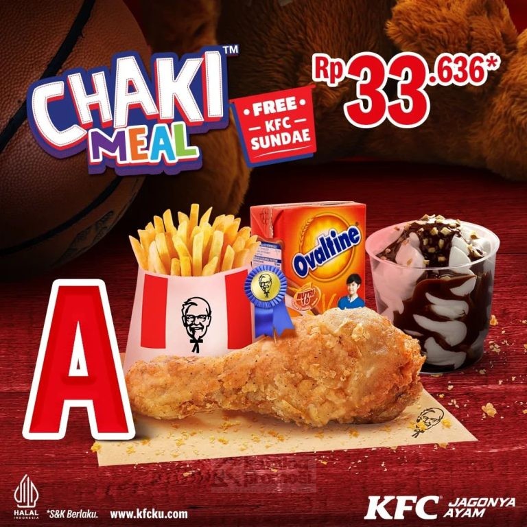 Promo KFC CHAKI KIDS MEAL - dapatkan GRATIS KFC SUNDAE