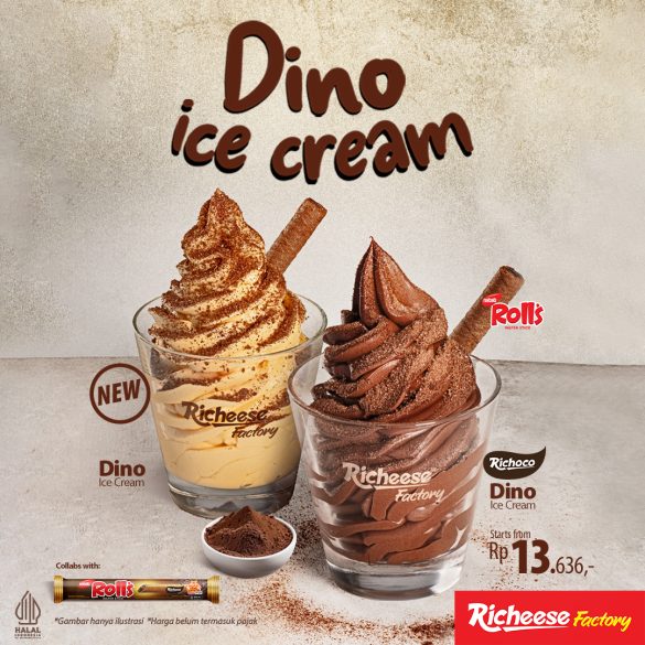 BARU! DINO ICE CREAM dari Richeese Factory