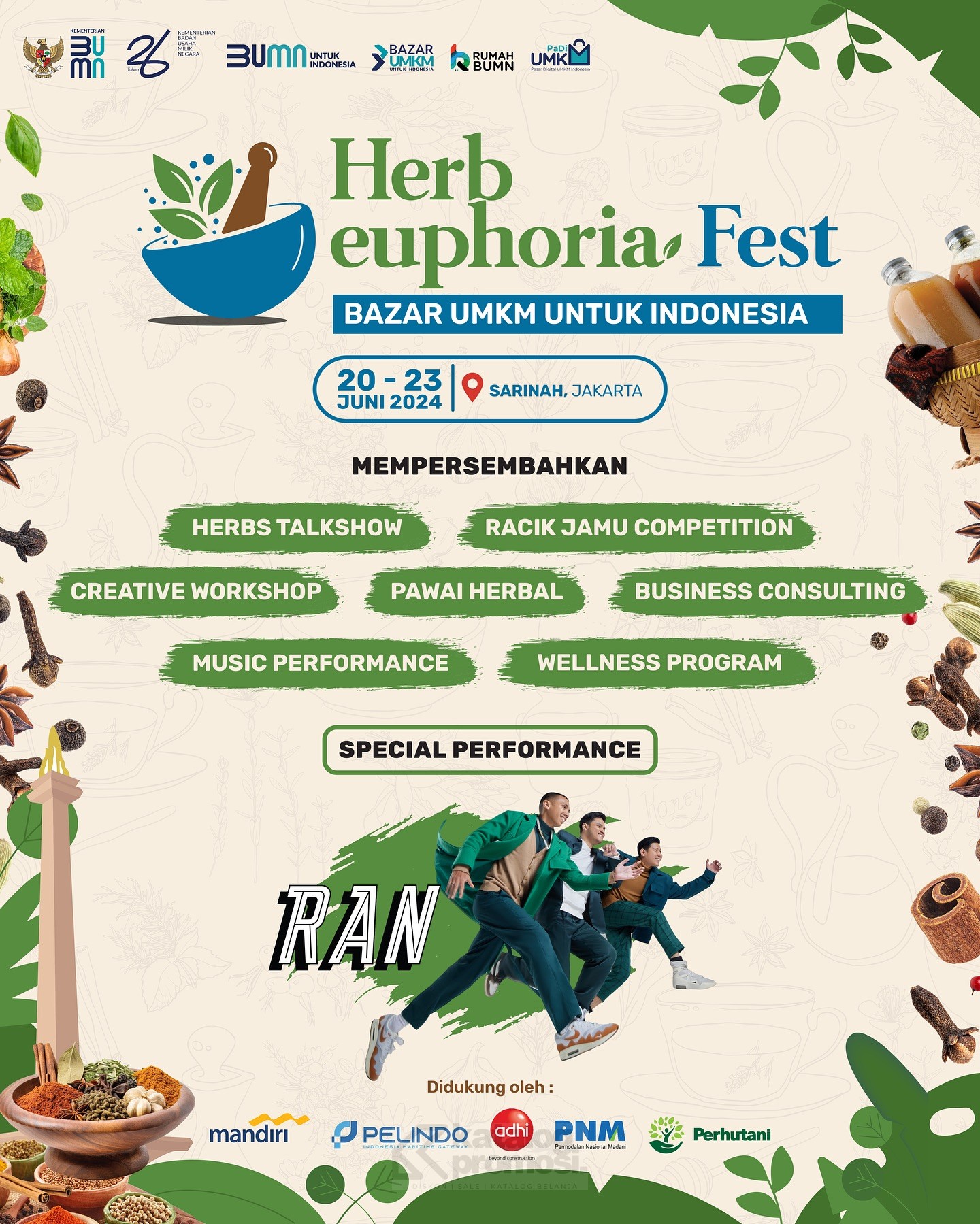Herb Euphoria Fest Bazaar UMKM di Sarinah Jakarta MULAI TANGGAL 20-23 Juni 2024