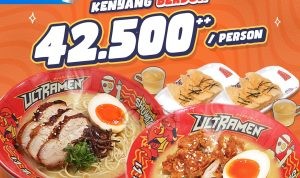 Promo ULTRAMEN PAKET KENYANG BERDUA cuma Rp. 42.500++ per orang