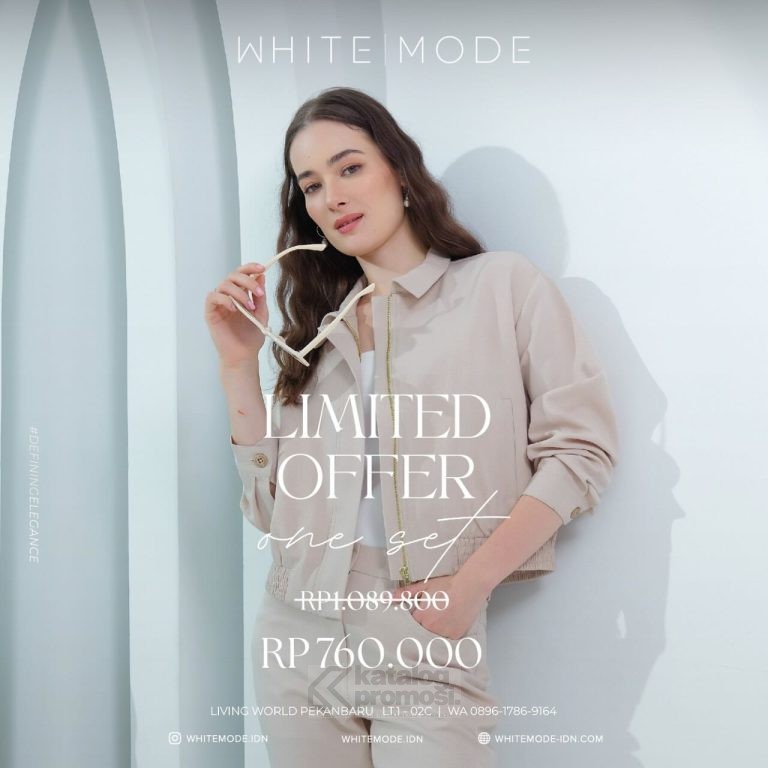 Promo WHITE MODE One Set For Only IDR 760.000K*