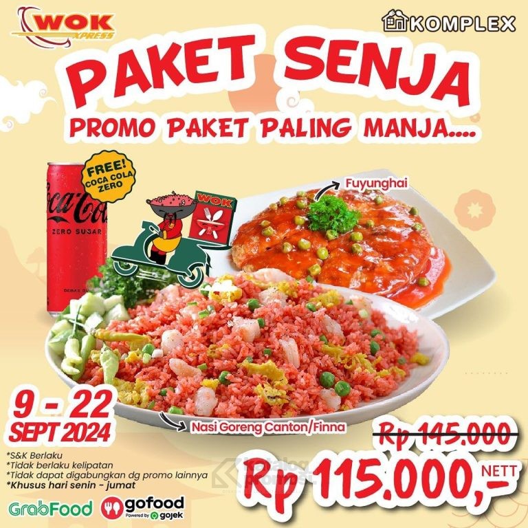 Promo WOK EXPRESS GOFOOD & GRABFOOD - PAKET SENJA cuma Rp. 115.000,-