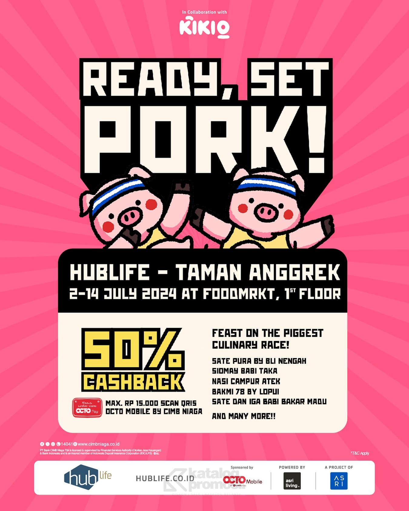 Ready, Set, Pork! Food Festival di HubLife Jakarta mulai tanggal 02-14 Juli 2024