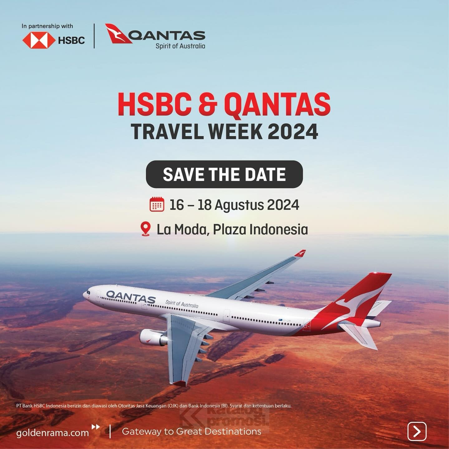 HSBC & Qantas Travel Week 2024 di Plaza Indonesia