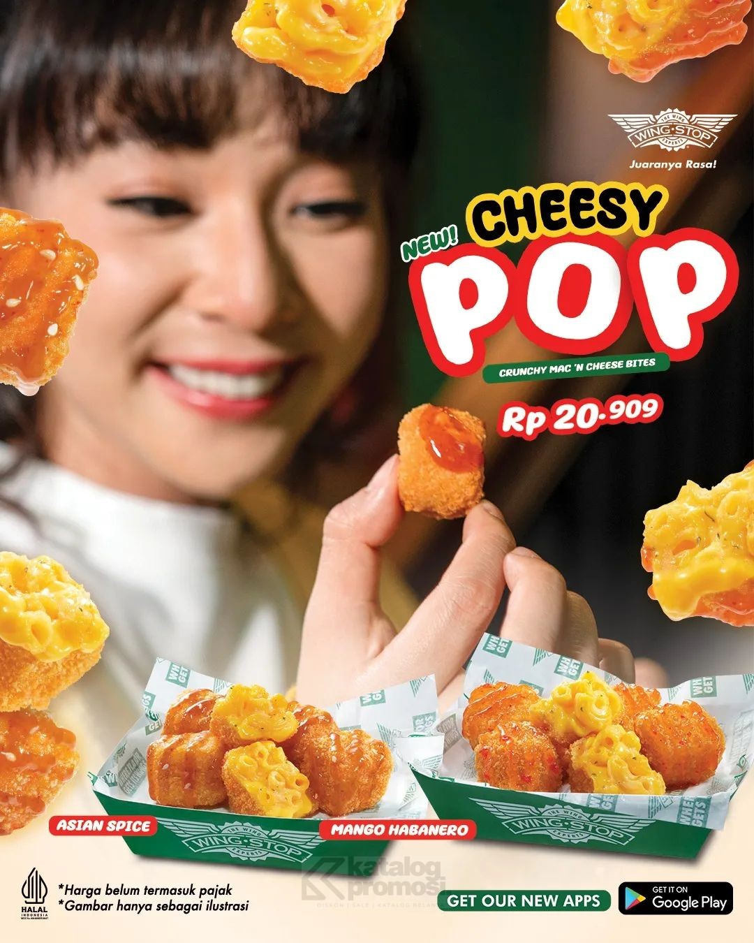 BARU! WINGSTOP Cheesy Pop Crunchy Mac 'N Cheese Bites
