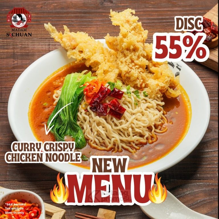 Promo MADAM SICHUAN DISKON 55% UNTUK MENU BARU