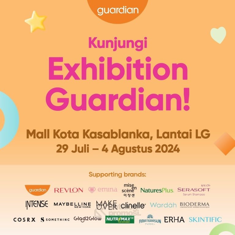 Guardian Exhibition di Mall Kota Kasablanka DISKON hingga 50% mulai 29 Juli - 4 Agustus 2024‼️