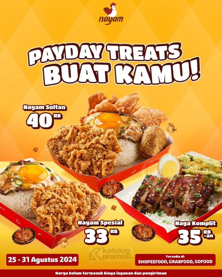 Promo NAYAM PAYDAY TREATS MULAI RP. 33RIBUAN AJA