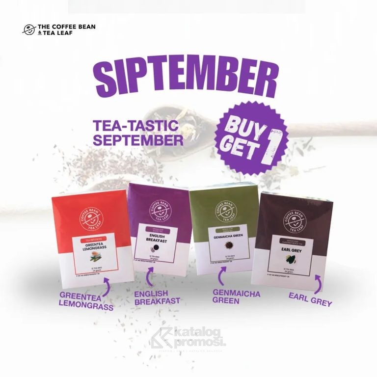 PRomo COFFEE BEAN Tea-tastic September BUY 1 GET 1 FREE